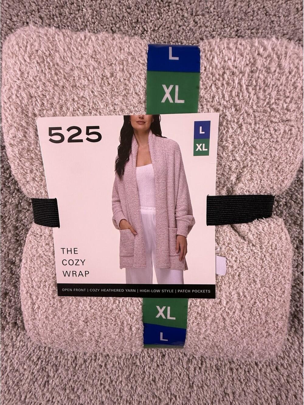 NWT 525 Women's L/XL Cozy Wrap Goat Heather e0726
